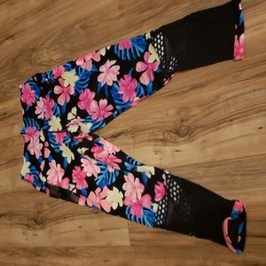 Floral leggings from PINK, size Large